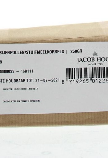 Jacob Hooy Bijenpollen/stuifmeelkorrels (250 Gram)