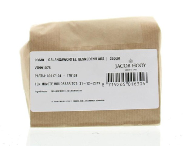 Jacob Hooy Galangawortel gesneden/laos (250 Gram)