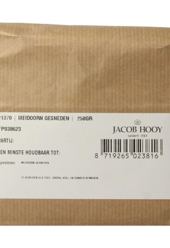 Jacob Hooy Meidoorn gesneden (250 Gram)