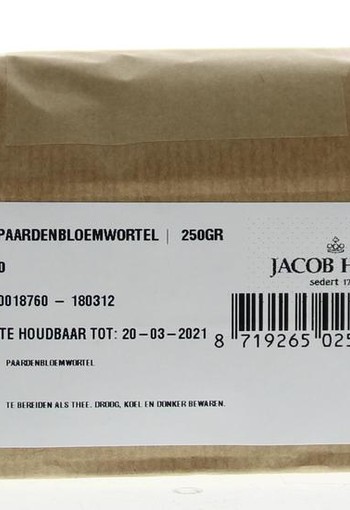 Jacob Hooy Paardebloemwortel (250 Gram)