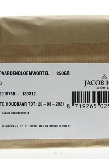Jacob Hooy Paardebloemwortel (250 Gram)