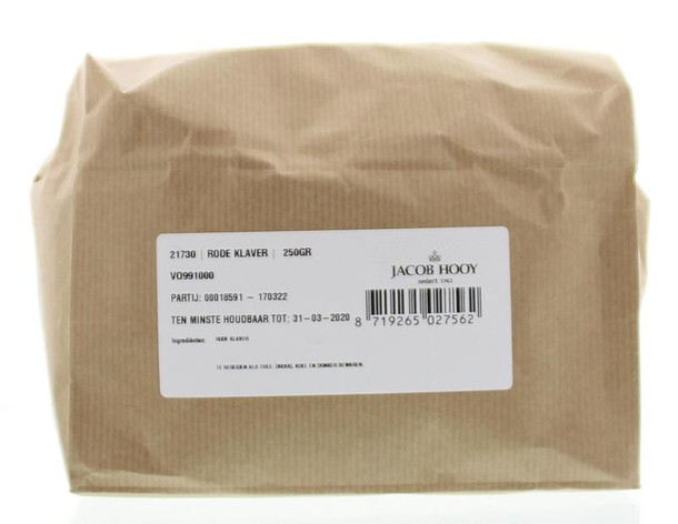 Jacob Hooy Rode klaver gesneden (250 Gram)