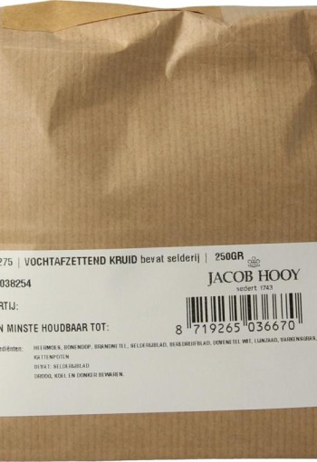 Jacob Hooy Vochtafzettende kruiden (250 Gram)