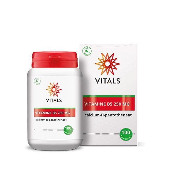 Vitals Vitamine B5 250mg (100 Capsules)
