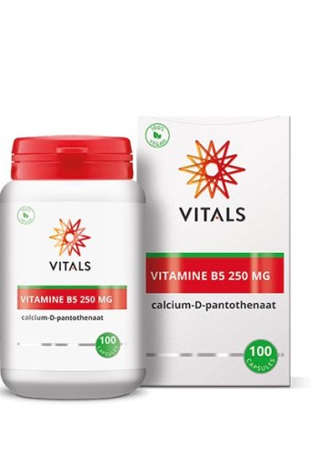 Vitals Vitamine B5 250 mg (100 Capsules)