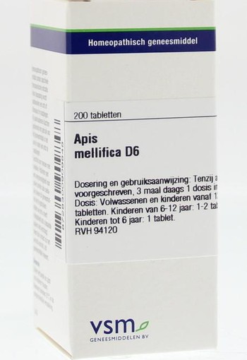 VSM Apis mellifica D6 (200 Tabletten)