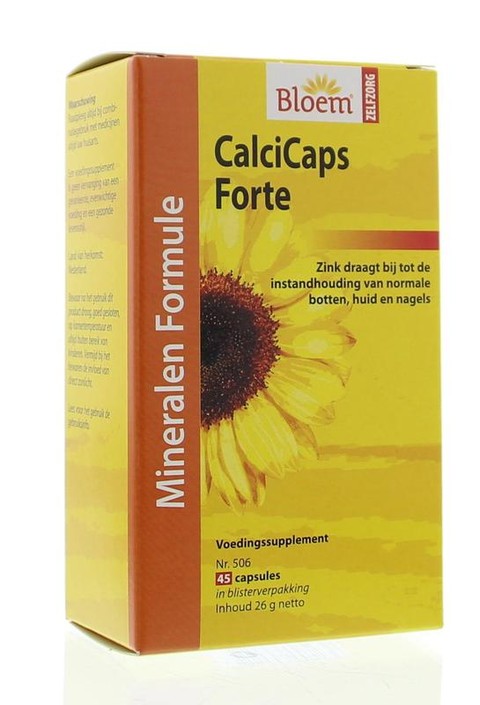 Bloem Calcicaps forte huid/bot/nagels (45 Capsules)