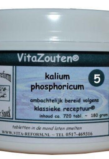 Vitazouten Kalium phosphoricum VitaZout Nr. 05 (720 Tabletten)
