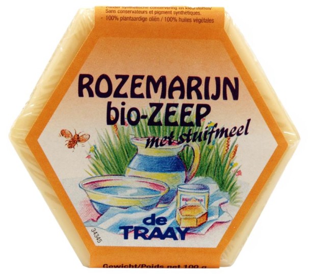 Traay Zeep rozemarijn/stuifmeel bio (100 Gram)