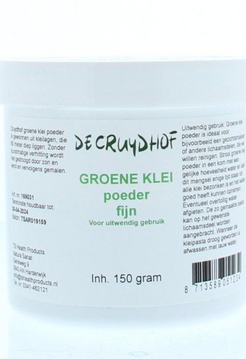 Cruydhof Groene klei uitwendig (150 Gram)