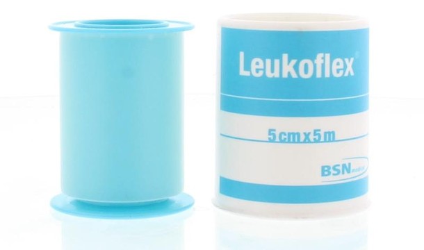 Leukoflex Hechtpleister 5m x 5cm (1 Stuks)