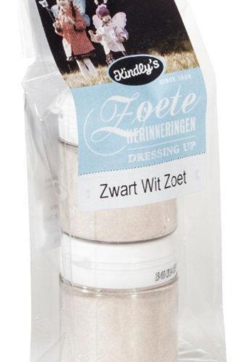 Kindly's Zwart wit potjes zoet 2 x 30 gram (60 Gram)