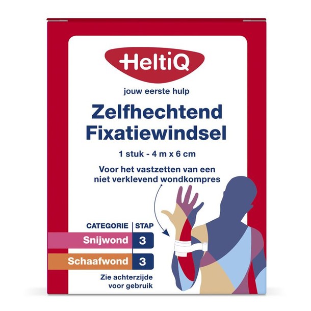 Heltiq Zelfhechtend windsel 4m x 6cm (1 Stuks)