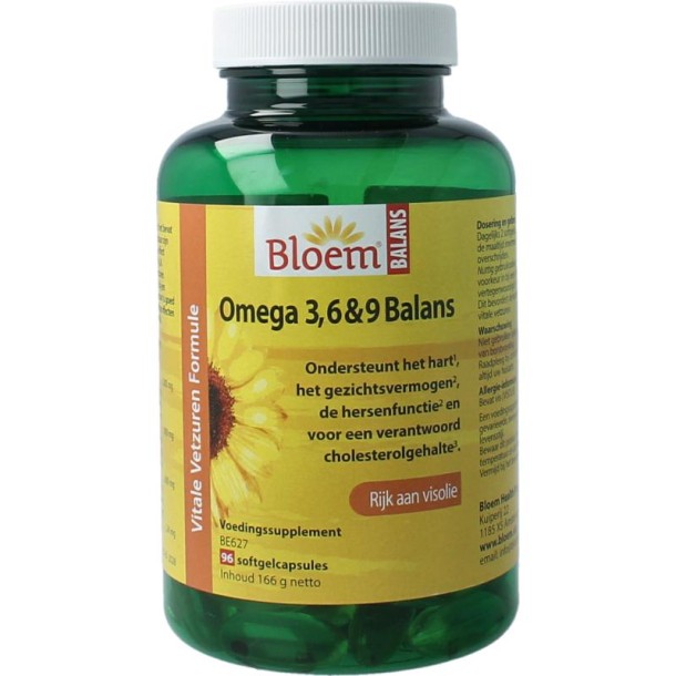 Bloem Omega 3 6 & 9 balans (96 Softgels)