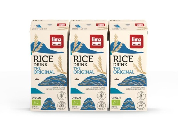 Lima Rice drink original pakjes 200 ml bio (3 Stuks)