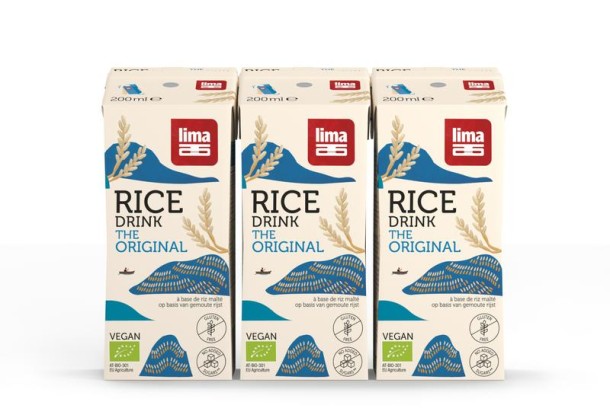 Lima Rice drink original pakjes 200ml bio (3 Stuks)