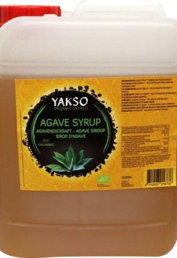 Yakso Agave siroop jerrycan bio (5 Liter)