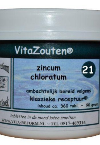 Vitazouten Zincum muriaticum VitaZout nr.21 (360 Tabletten)