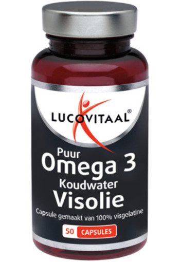 Lucovitaal Koudwater Visolie Puur Omega 3 50ca