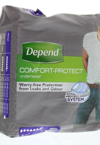Depend Pants men normal maat L/XL (9 Stuks)
