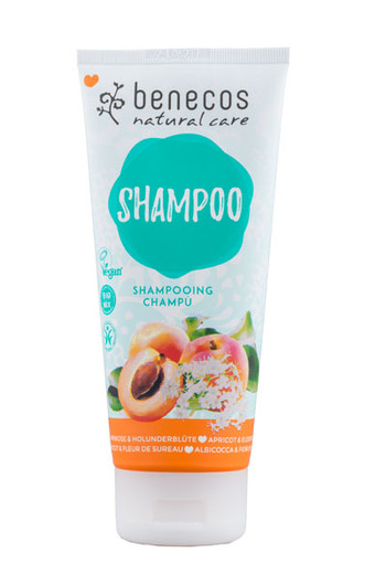 Benecos Shampoo abrikoos vlierbes vegan (200 Milliliter)