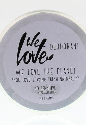 We Love The planet 100% natural deodorant so sensitive (48 Gram)
