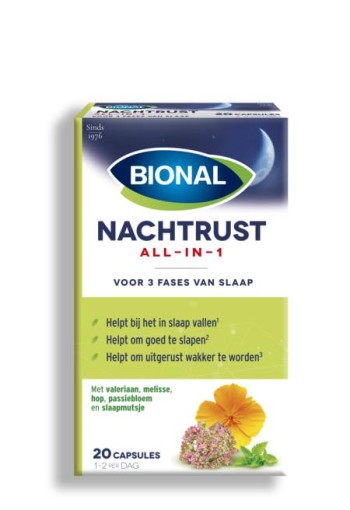 Bional Nachtrust all in 1 (20 Capsules)
