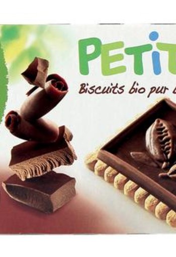 Bisson Petit Bisson theebiscuit pure chocolade bio (150 Gram)