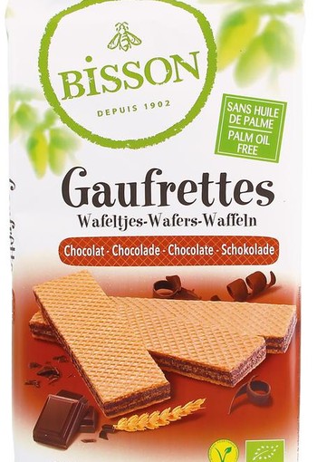 Bisson Wafels chocolade bio (190 Gram)