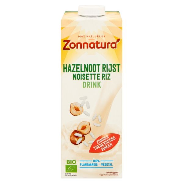 Zonnatura Rijst hazelnoot drink bio (1 Liter)