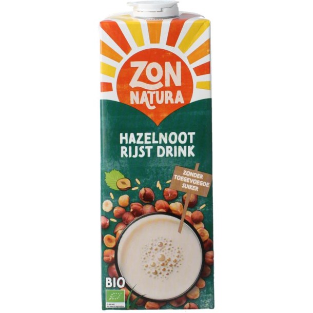 Zonnatura Rijst hazelnoot drink bio (1 Liter)