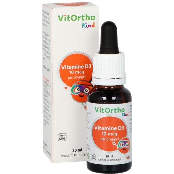 Vitortho Vitamine D3 10mcg (Kind) (20 Milliliter)