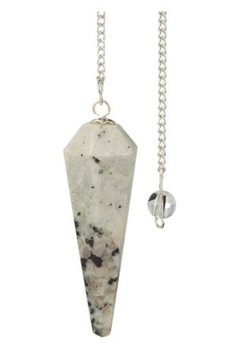 Ruben Robijn Pendel facet maansteen (1 Stuks)