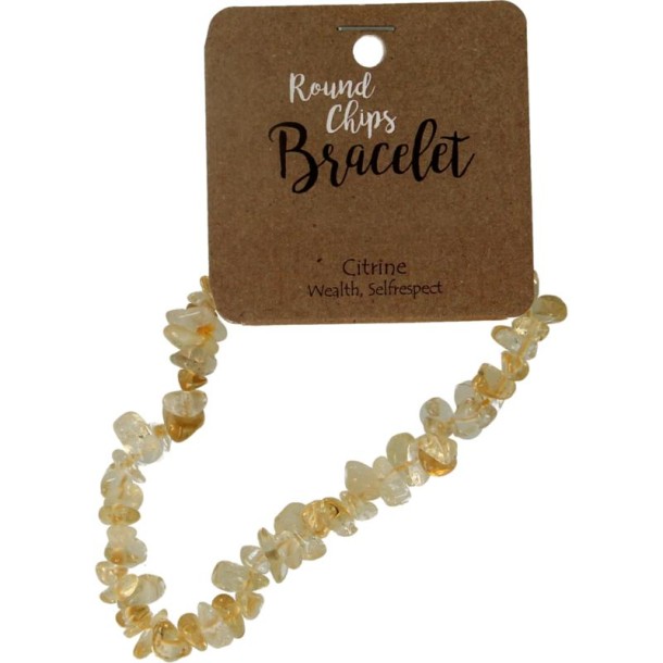 Steengoed Splitarmband citrien (1 Stuks)