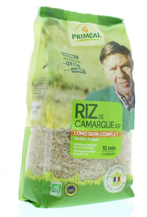 Primeal Halfvolkoren langgraan rijst camargue bio (1 Kilogram)