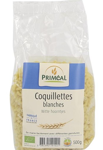 Primeal Witte hoorntjes bio (500 Gram)