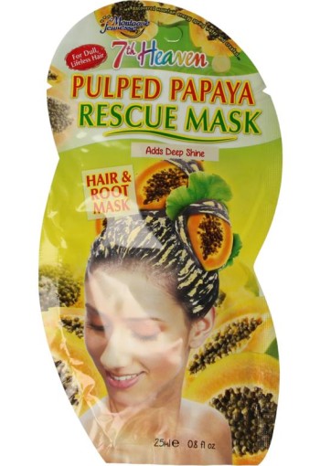 Montagne 7th Heaven haarmasker rescue pulped papaya (25 Milliliter)
