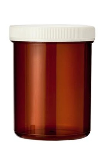 Spruyt Hillen Tabletflacon 170ml bruin met dop (35 Stuks)