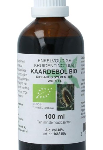 Cruydhof Kaardebol wortel tinctuur bio (100 Milliliter)