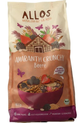 Allos Crunchy amarant rode vruchten bio (400 Gram)