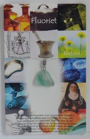 Steengoed Hanger gezondheidssteen fluoriet (1 Stuks)