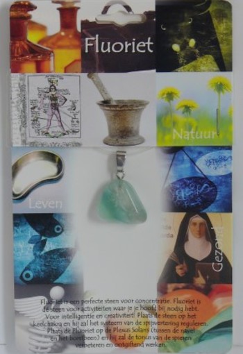 Steengoed Hanger gezondheidssteen fluoriet (1 Stuks)