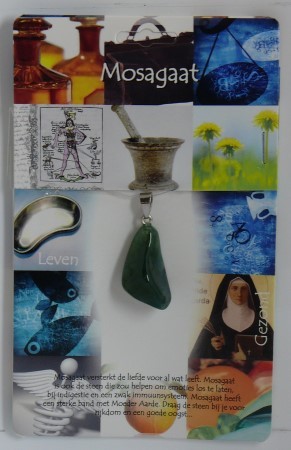 Steengoed Hanger gezondheidssteen mosagaat (1 Stuks)