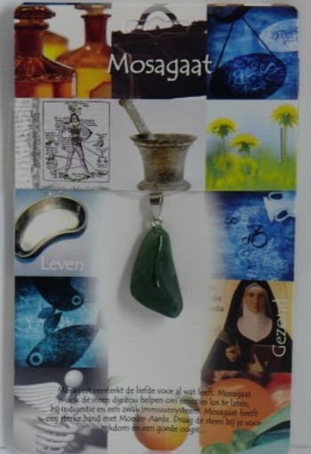 Steengoed Hanger gezondheidssteen mosagaat (1 Stuks)