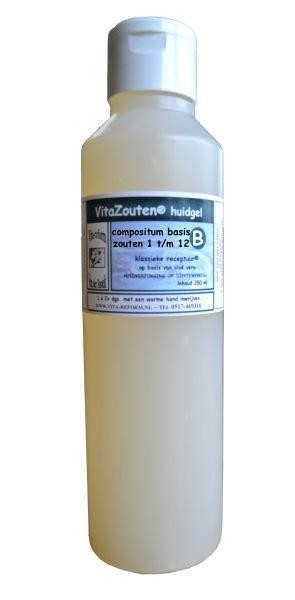 Vitazouten Compositum basis 1t/m12 huidgel (250 Milliliter)