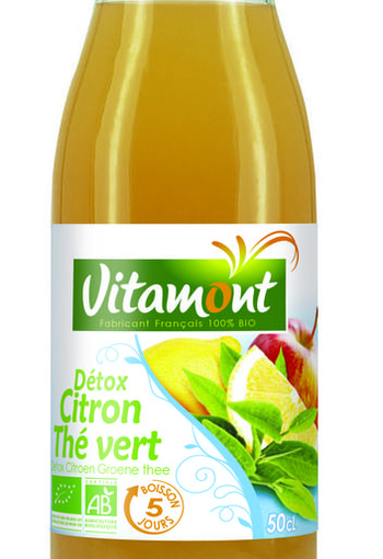 Vitamont Detox lemon green tea bio (500 Milliliter)