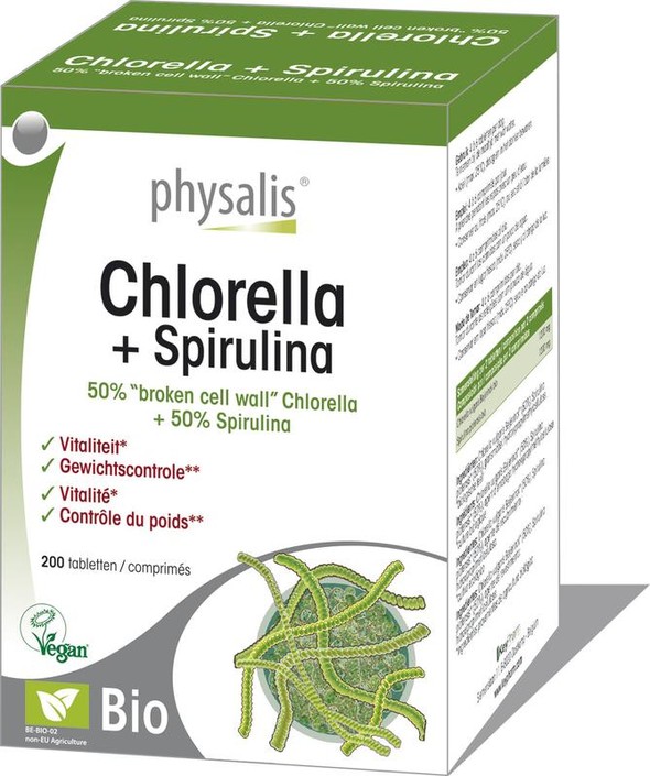 Physalis Chlorella & spirulina bio (200 Tabletten)