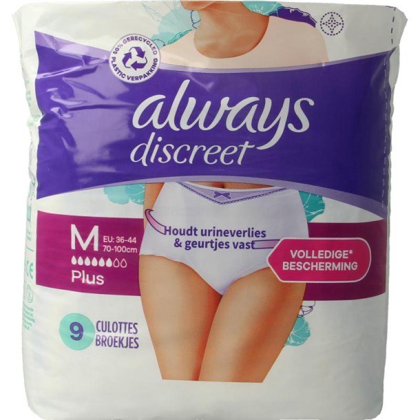 Always Discreet underwear broekjes maat M (9 Stuks)