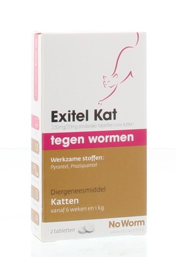 Exitel Kat no worm (2 Tabletten)