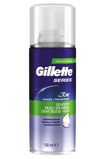 Gillette Series scheerschuim gevoelige huid (100 Milliliter)